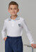Рубашка с длинным рукавом школьная для мальчиков 40609070