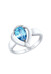 Ювелирное кольцо 534C4460 цвет родированный