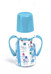 Бутылочка тритановая (BPA 0%) с ручками с сил. соской, 120 мл. 3+ 66010410 фото 2
